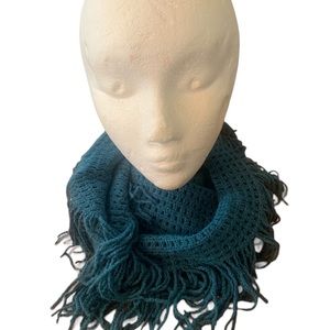 Turquoise Knit Infinity Scarf Circle Style Fall Winter NWT